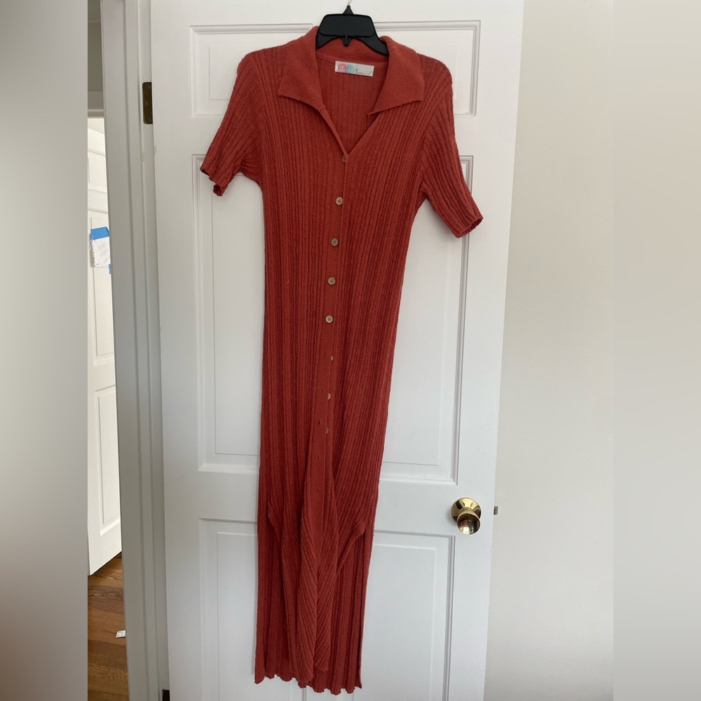 Free People Riding Waves Sweater Midi
